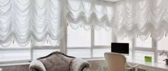 За пределами гостиной: австрийские шторы в детской, на кухне и балконе