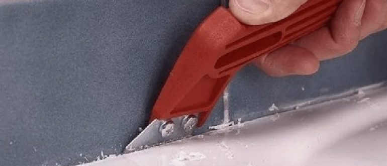 Как удалить старый санитарный силиконовый герметик без повреждения поверхности